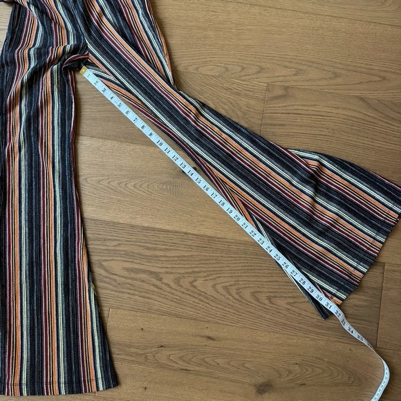 Free People Kitty Flare Striped Wide Leg Pants - Size XS - Like New - Picture 9 of 12